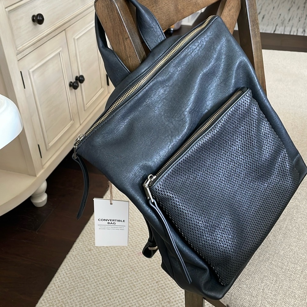 Antik Kraft backpack/ shoulder bag.  Euc.  Vegan leather. Excellent condition